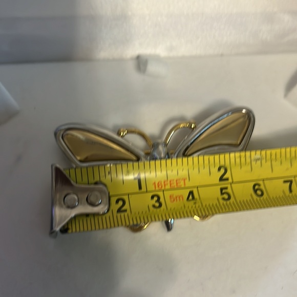 Vintage Gold and Silver Butterfly Brooch by Liz Claiborne - Picture 5 of 6